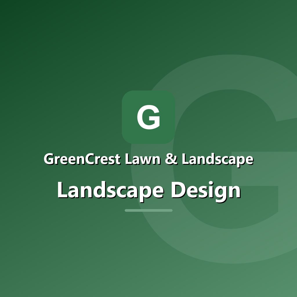 Landscape design installation