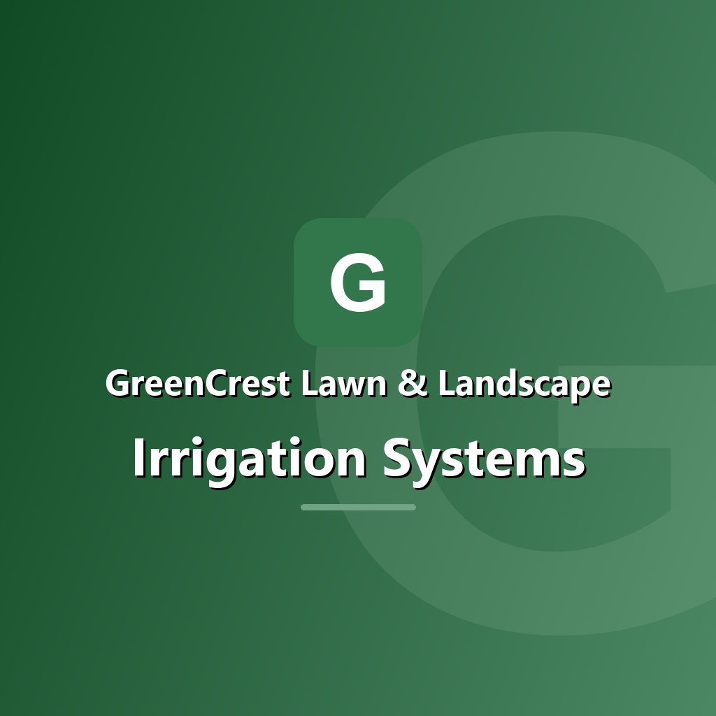 Irrigation system installation