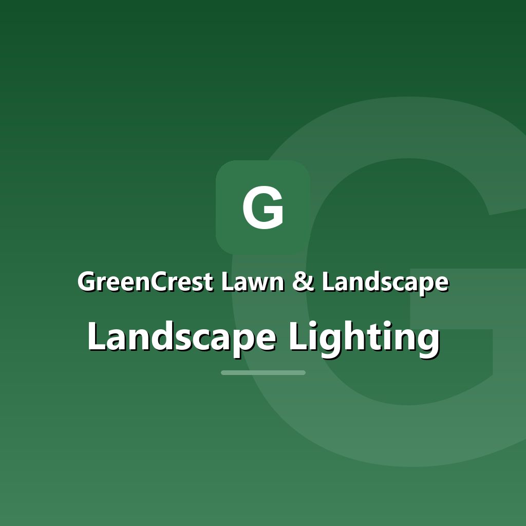 Landscape lighting at dusk